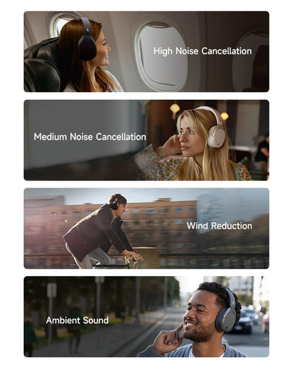 Edifier W830NB Wireless Bluetooth 5.4 Headphones | Active Noise Cancelling Hi-Res Over-Ear Headset, LDAC, Foldable, 94H Playtime