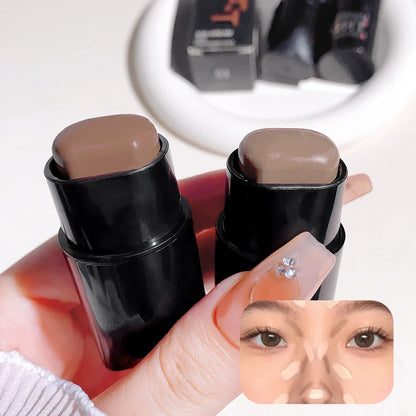 High-Light Trimming Stick Contour Shadow Cream - Natural Nude Makeup, Three-Dimensional Brightening Lying Silkworm Contour Stick