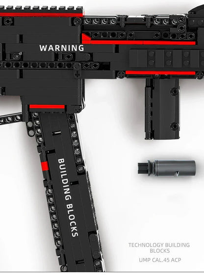 Military Series UMP45 Submachine Gun Building Block Toy – Compatible with Lego, Kids Birthday Gift