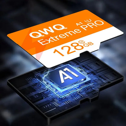 Original QWQMicro SD Card - High Speed Memory Card U3 A1 V30 Class 10 SD TF Card for Monitor Adapter
