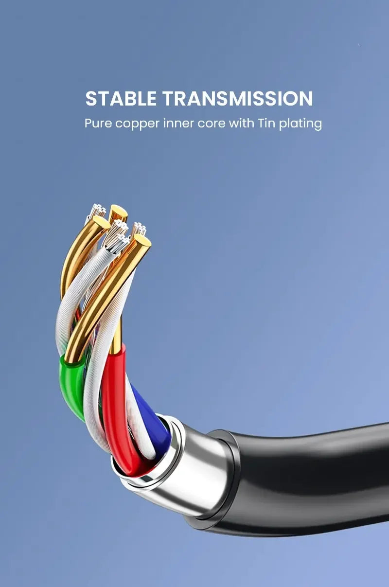 3.5mm Male to Male Aux Audio Cable — Compatible with Car Stereos, Speakers & Headphones