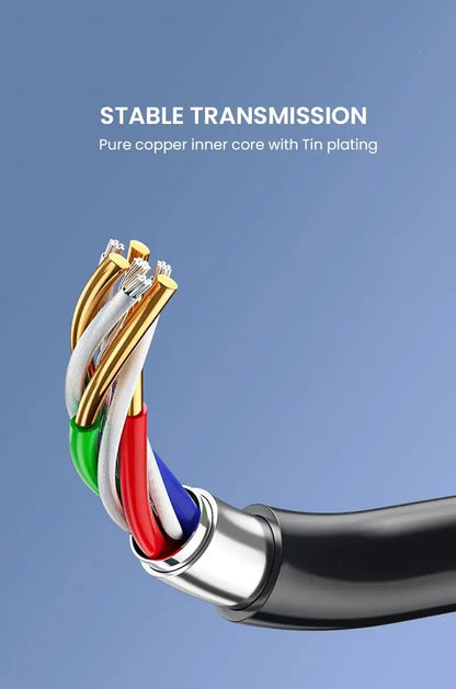 3.5mm Male to Male Aux Audio Cable — Compatible with Car Stereos, Speakers & Headphones