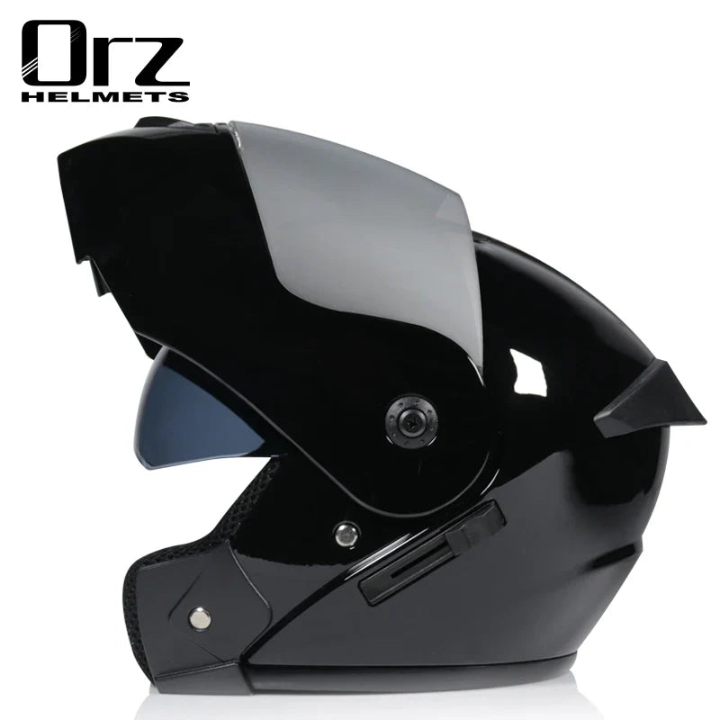 Dual Lens Full Face Motorcycle Helmet - Racing Downhill Motorbike Protective Safety Helmet Gear