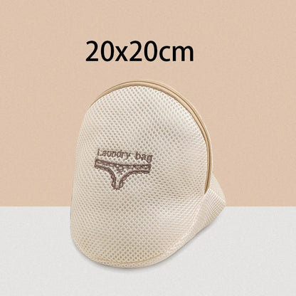 7Pcs Fine Mesh Laundry Bag Set – Embroidery Print Washing Pouches for Clothes, Household Washing Machine Bags
