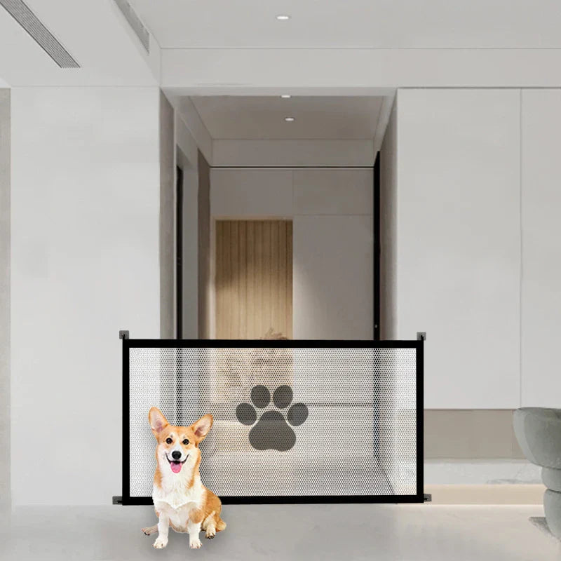 Portable Folding Pet Barrier Fence – Breathable Mesh Safety Fence for Cats & Dogs