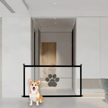 Portable Folding Pet Barrier Fence – Breathable Mesh Safety Fence for Cats & Dogs