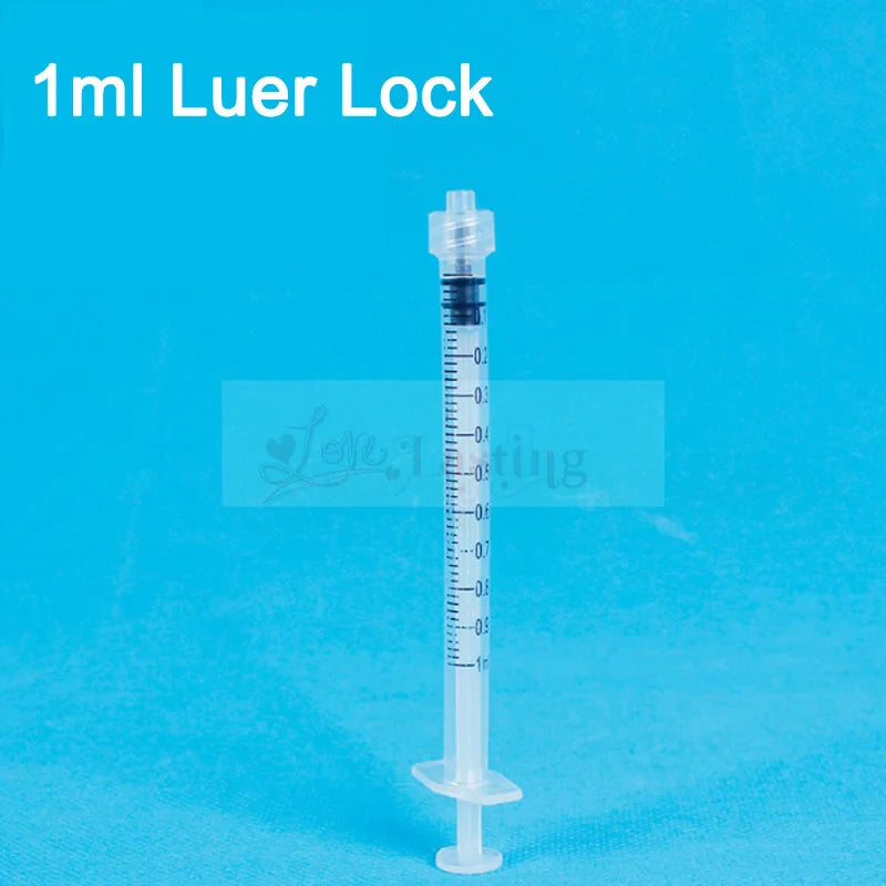 20PCS Plastic Luer Lock Syringes – 1ML/5ML/10ML Disposable Sampler Injectors for Perfume, Rinse & Measurement