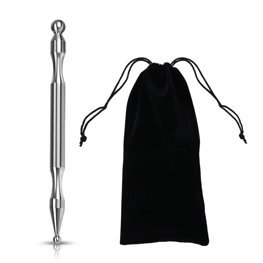 Acupuncture Pen Facial Reflexology Tool – Retractable Double-Headed Point Probe for Face & Body Massage
