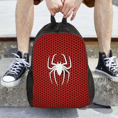 Custom Spider-Man Web Backpack – Water-Resistant School & College Bag for Men and Women
