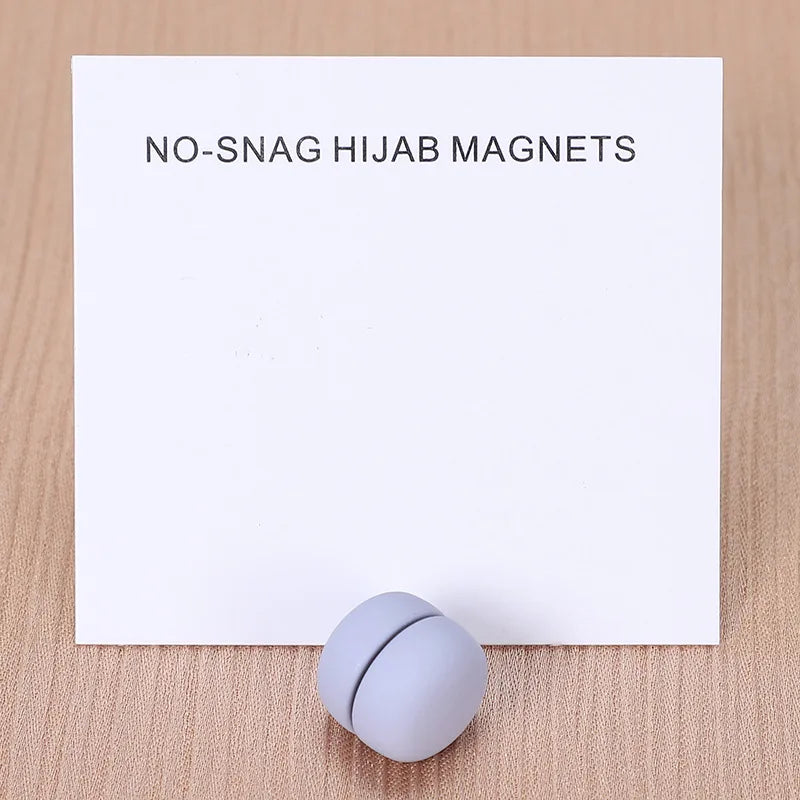 WLP Magnetic Hijab Clips - Solid Color Round Strong Magnet Pins for Silk Scarves Shawls Turban Accessories