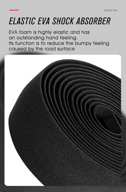 WEST BIKING EVA High Tenacity Handlebar Tape — Shock Absorbing Adhesive Bar Tape with Holes for Road Bikes