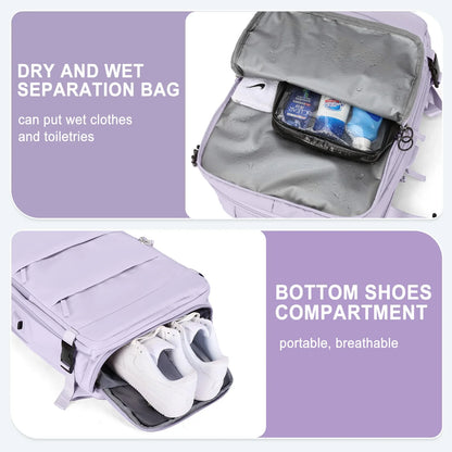 Women's Travel Backpack | TSA Laptop Carry-On | Flight Approved | College Nurse Bag Casual Daypack