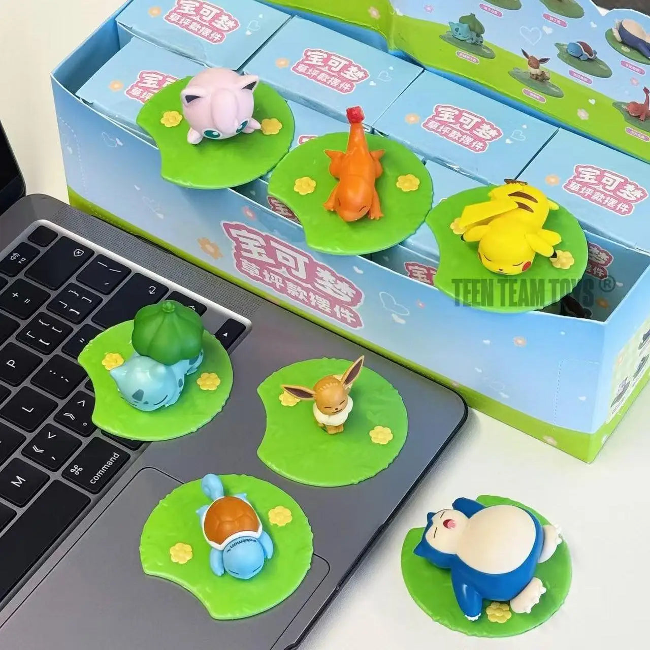 Genuine Pokémon Keychain – Pikachu, Snorlax, Eevee & Bulbasaur Anime Action Figure Toy Keyring Gift