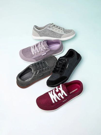 HOBIBEAR Barefoot Shoes for Men & Women | Zero Drop, Wide Toe Minimalist Cowhide Leather Sneakers