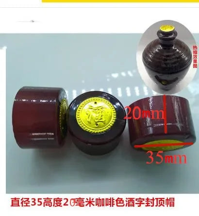 100PCS Wine Bottle Heat Shrink Capsules – Shrink Film Caps for Straight Mouth Bottles Wine Sealing Wrap