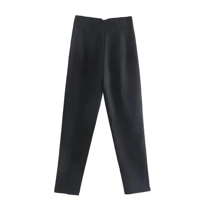 Women High Waist Office Pants - Fashion Formal Pencil Trousers for Workwear Business & Casual Outfits