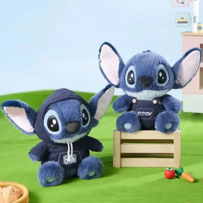 Disney Stitch Plush Doll — Cute Anime Stuffed Toy with Overalls | Birthday Gift & Home Room Decoration for Kids