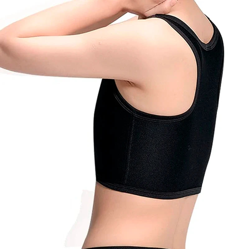 Flat Breast Binder Tomboy Tank Top – Seamless Summer Shaper Vest for Women