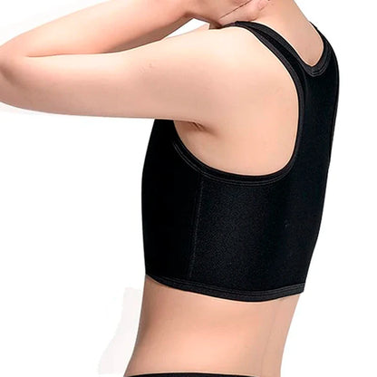 Flat Breast Binder Tomboy Tank Top – Seamless Summer Shaper Vest for Women