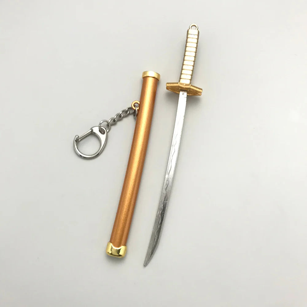 8 Styles Roronoa Zoro Samurai Sword Keychain – Katana Scabbard Keyring for Men & Women, Cosplay Toy Jewelry Gift