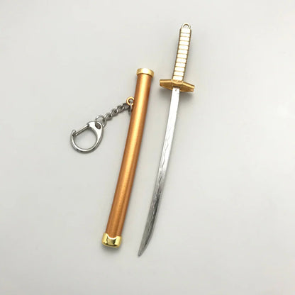 8 Styles Roronoa Zoro Samurai Sword Keychain – Katana Scabbard Keyring for Men & Women, Cosplay Toy Jewelry Gift
