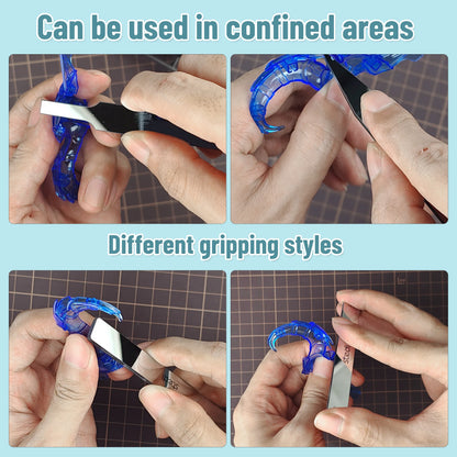 Stedi Model Polishing Tools – 4 PCS #10000 Grit Glass Files for Plastic Gundam Models, Precision Mirror Grinding