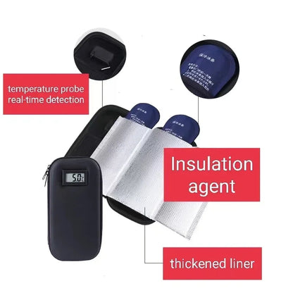 Portable Insulin Refrigerator Box for Diabetics – Travel & Outdoor Small Refrigerated Drug Insulation Bag