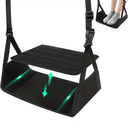 Travel Rest Hammock - Portable Footrest for Office, Train & Airplane Seats