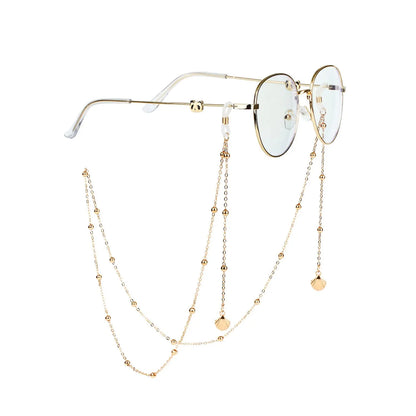 New Fashion Women's Eyeglass Chain - Hollow Star & Pearl Beaded Lanyard for Sunglasses & Reading Glasses, Neck Strap Holder