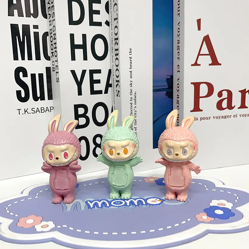 Labubu Hippers Blind Box Figures — 1-12PCS PVC Action Dolls, Collectible Toy Set for Children, Birthday & Christmas Gifts