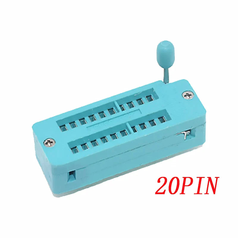 2.54mm Green DIP ZIF IC Socket – Universal P14-P40 Pin Solder Type Test Socket for IC Lock