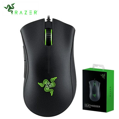 Original Razer DeathAdder Essential Wired Gaming Mouse – 6400 DPI Optical Sensor, 5 Programmable Buttons for PC & Laptop