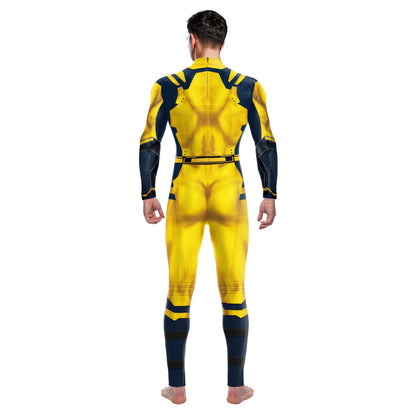 “You’re My Secret” Superhero Cosplay Costume – Deadpool & Wolverine Jumpsuit Bodysuit for Men, Halloween & Party
