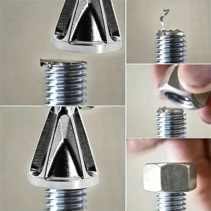 Metal Chamfering & Deburring Tool – Chuck Drill Attachment for External Edge Grinding, Angle Trimming & Smooth Finishing Tool (1pc)