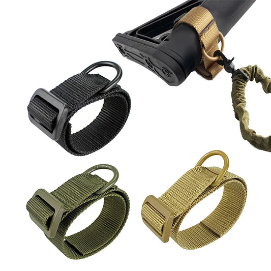 Airsoft Buttstock Sling Adapter – Adjustable Gun Strap & Rope for Comfortable Gun Carry
