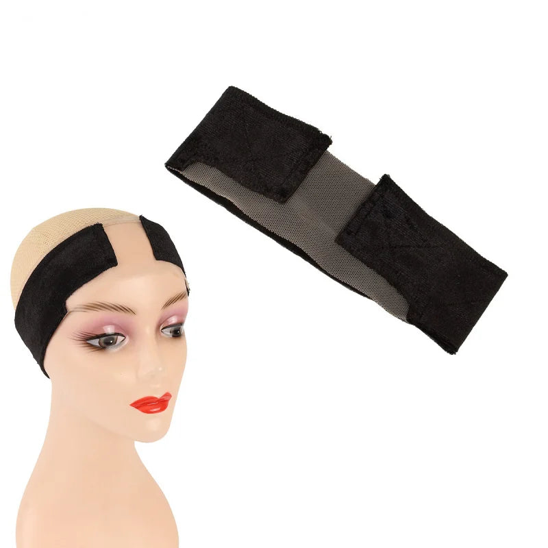 Invisible Lace Wig Grip Band – Adjustable Velcro Non-Slip Headband for Lace Front Wigs for Women
