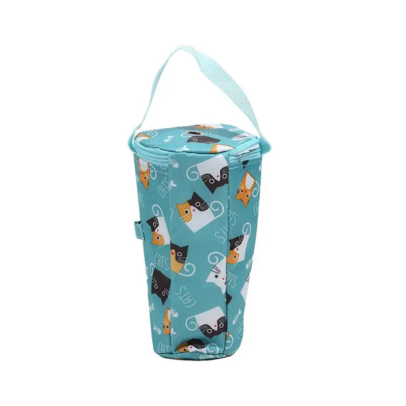 Portable Milk Tea Tote Bag – Insulated Heat Preservation Cup Carrier, Handbag for Drinks, Umbrella, and Camping Accessories