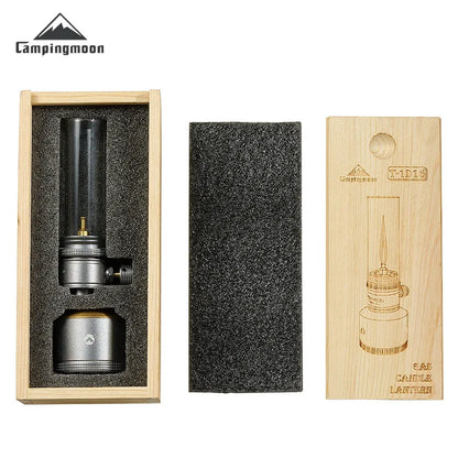 CAMPINGMOON Inflatable Aluminum Can Candle Light Set — Portable Camping & BBQ Atmosphere Lanterns