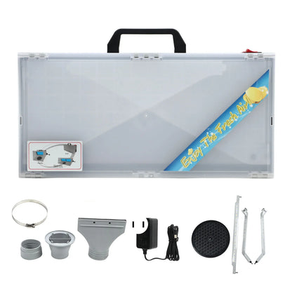 Portable Airbrush Spray Booth with LED Light Professional Painting Station for Cake Decorating Nails T-Shirts Crafts Dust-Free Spray Booth