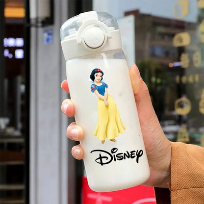600/400ML Mermaid Princess Water Cup – Portable Transparent Plastic Sport Bottle for Kids