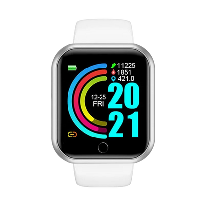 Smartwatch Fashion Sports Bracelet for Women & Men, Multi-Function USB Charging, Compatible with Xiaomi & Huawei