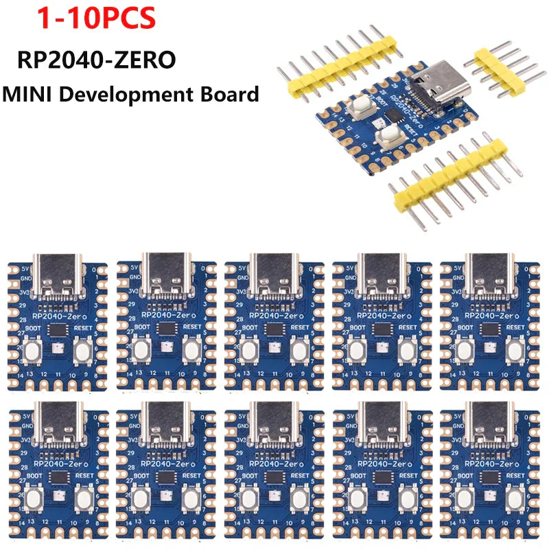RP2040-Zero Microcontroller Board – Dual-Core Cortex M0+ Raspberry Pi PICO with 2MB Flash (1-10PCS)