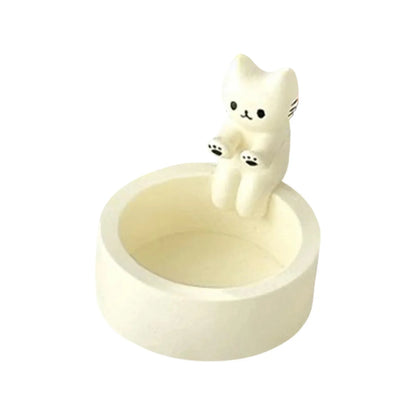 Cartoon Cat Tea Light Candle Holder – Cute Desktop Decorative Ornaments for Office & Home, Candlestick Craft Decoration