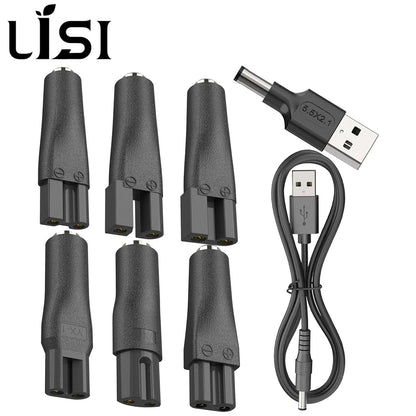 LISI 8-Pack 5V USB Power Cords — Replacement Charger for Hair Clippers, Beard Trimmers & Shavers