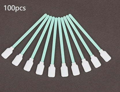 Precision Cleaning Swabs – Lint-Free Fiber Tips with Plastic Handles for Printers, Cameras, Optics, Crafts & Car Detailing