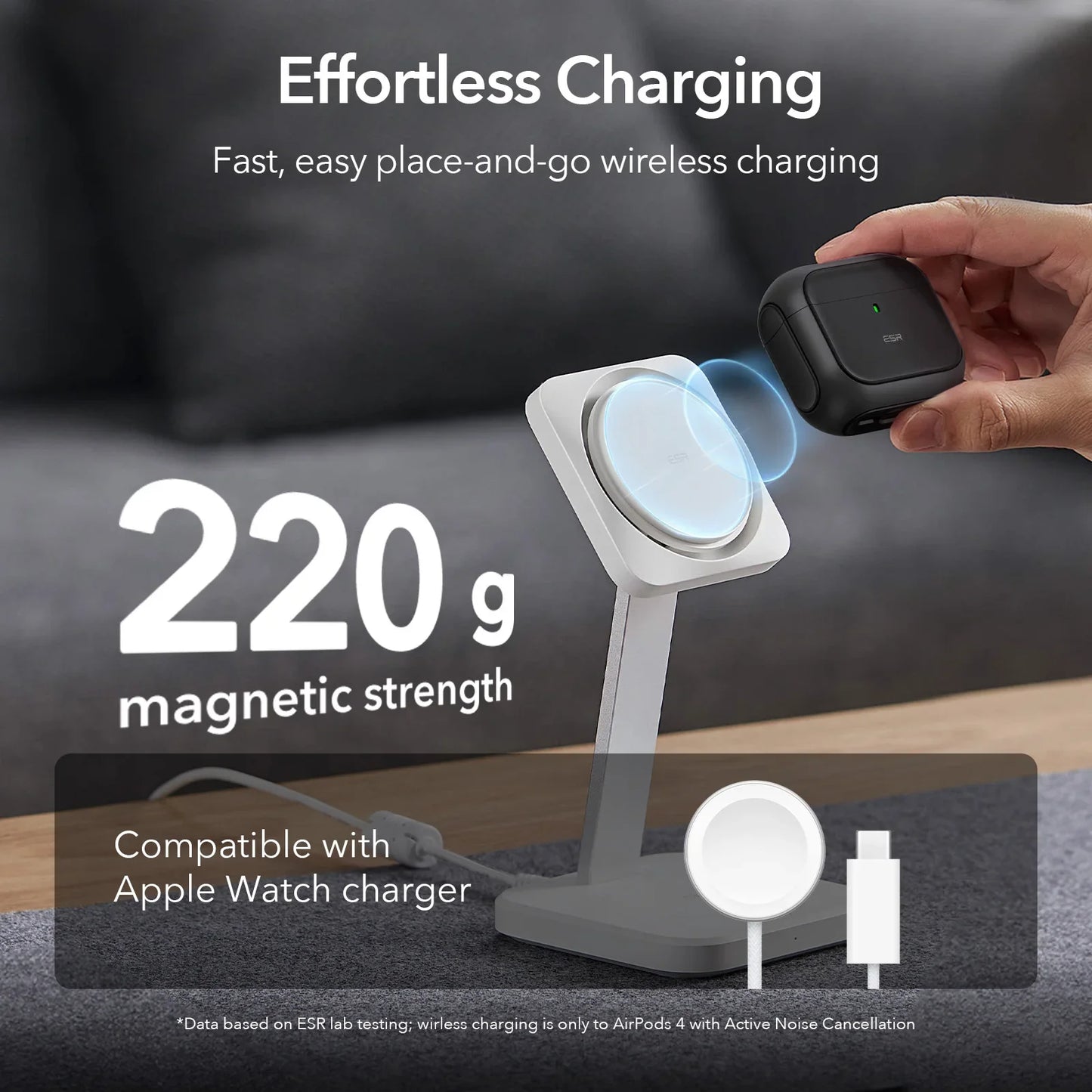 ESR MagSafe Case for AirPods 4th Gen (2024) – Drop Protection Cover with HaloLock for AirPods Pro 1st/2nd Gen (2023/2022)