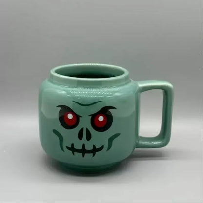 Smile Cartoon Ceramic Mug - Cute Funny Expression Coffee, Milk & Tea Cup for Kids & Home