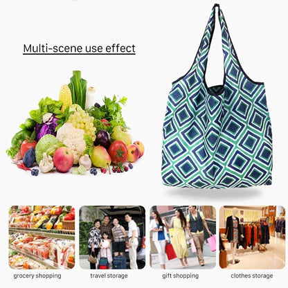 Eco-Friendly Foldable Reusable Shopping Bag – Portable Heavy-Duty Tote Shoulder Bag for Grocery, Travel & Daily Storage Fashion Handbag