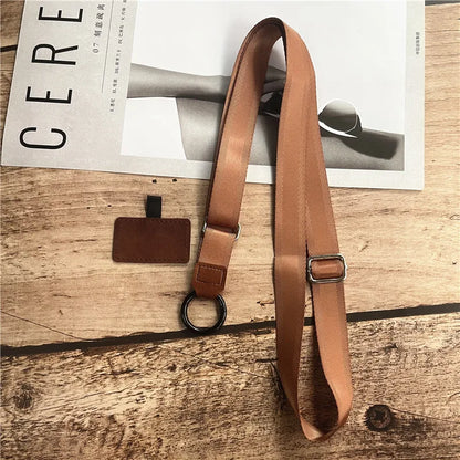 Polyester Adjustable Webbing Lanyard – Wrist & Neck Sling, Multifunctional Mobile Phone Rope with Gasket
