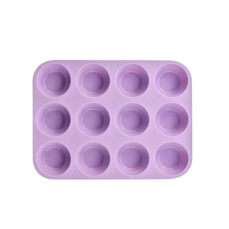 12/24 Hole Silicone Baking Mold - 3D Sphere Chocolate Mold Cupcake Muffin Cake Pan for DIY Dessert Kitchen Tools